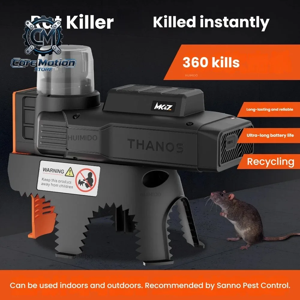 Electric Mouse Control Device High Voltage Battery Operated Household Rat Catcher Controller Cordless Mice Rodent Indoor Pest