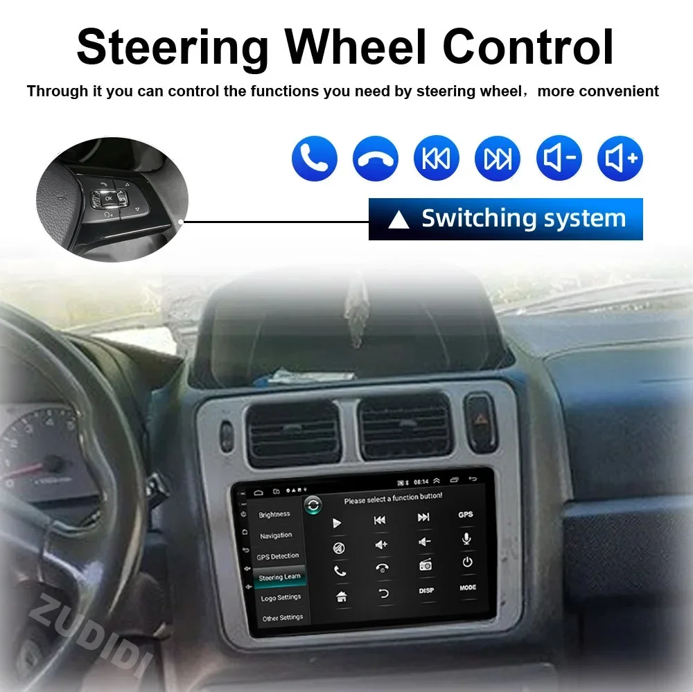 Android 13 2din For Mitsubishi Pajero IO 1998-2007 Car Radio 4G WIFI Player Carplay Android Auto GPS Navigation No DVD