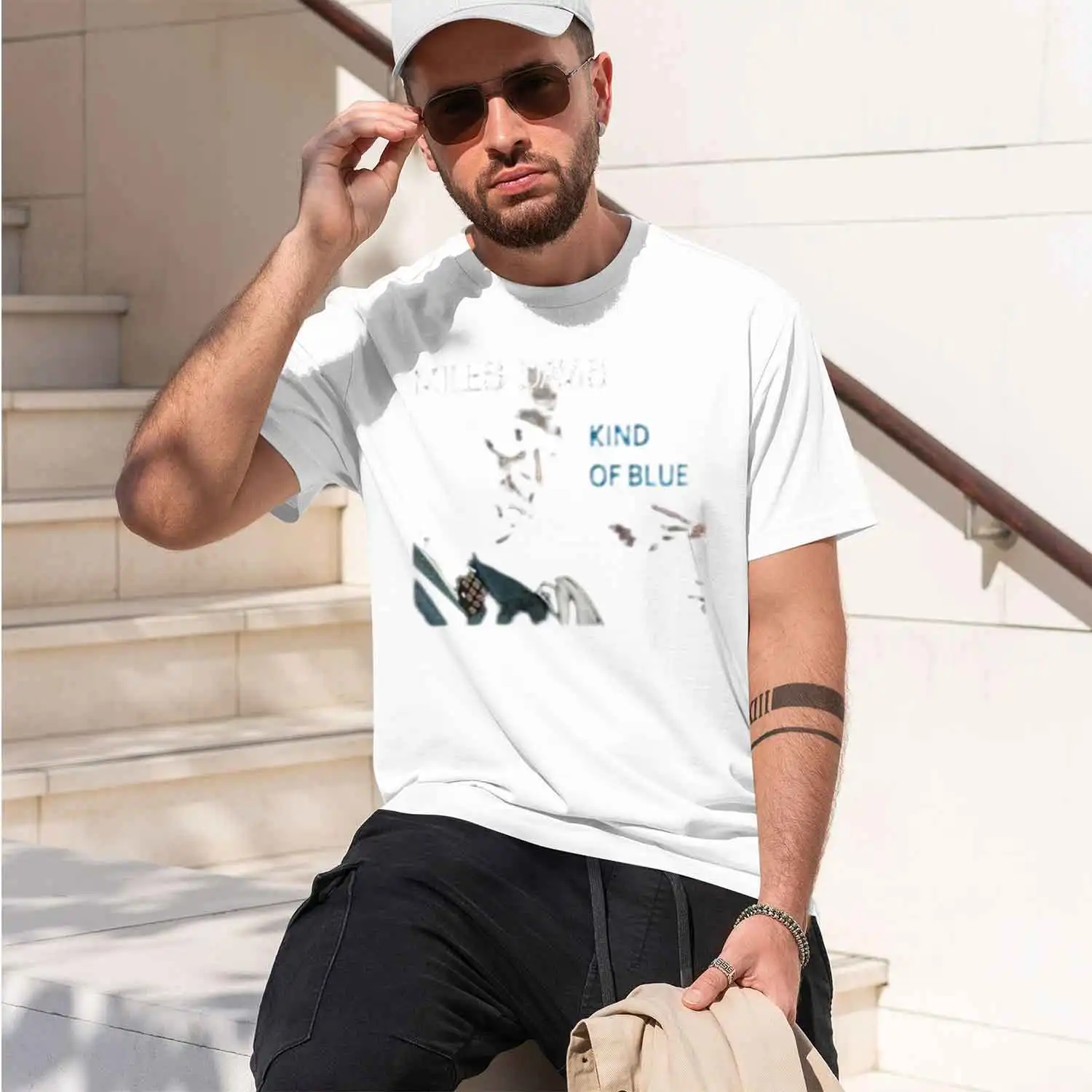Miles Davis Kind of Blue Men's T-shirt Size S-5XL 2026 New Model Short-sleeve crewneck T-Shirt Classic Casual Multiple Colo