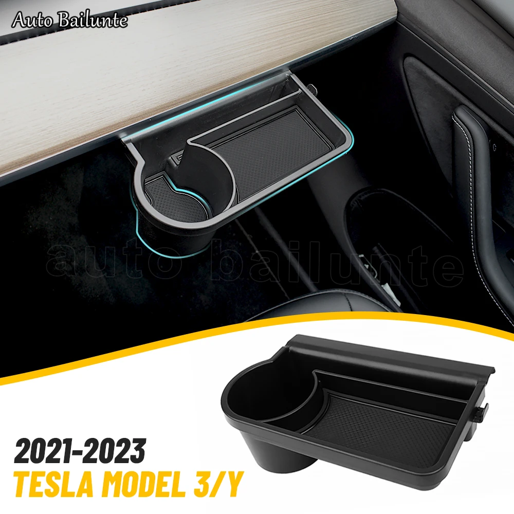 For Tesla Model 3 Y 2023 2022 2021 Glove Box Storage Organizer Tray Card Phone Drink Holder Mask Hook Interior Accessories