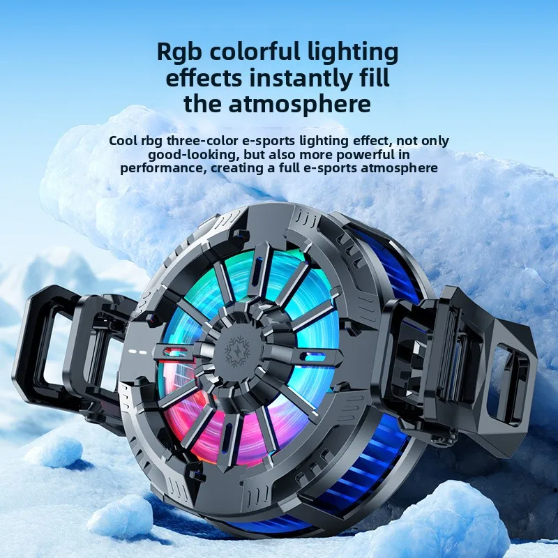 2026 New X106 Mobile Phone Cooling System for Gaming and Live Streaming Magnetic Plug-in Type Fast Cooling