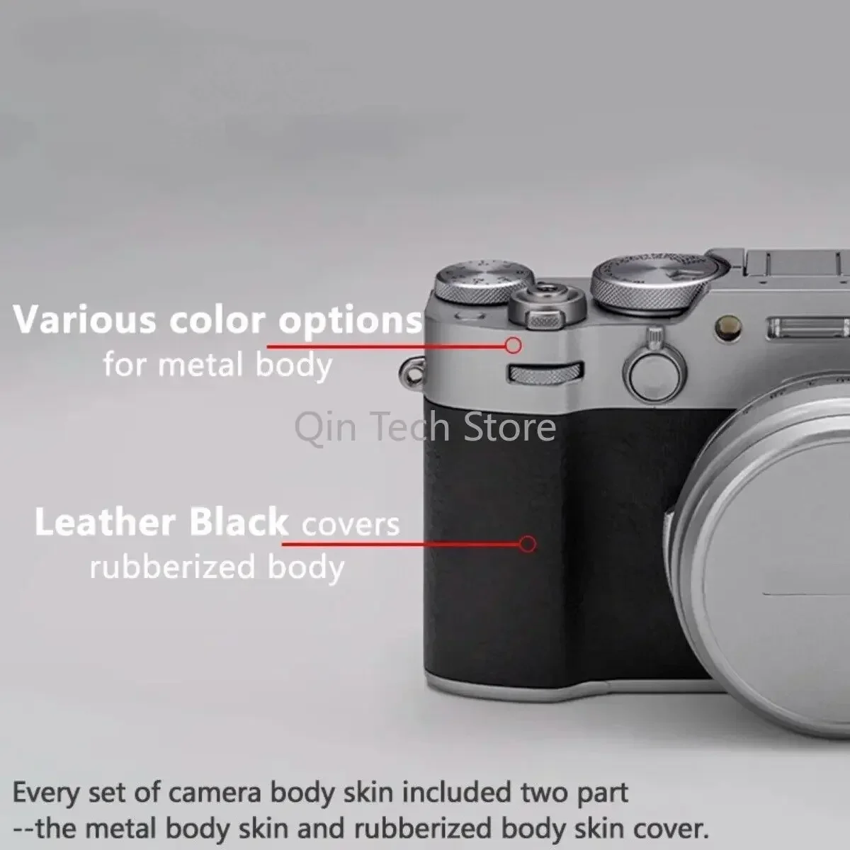 Adesivo per la pelle della fotocamera copertura avvolgente antigraffio per FUJIFILM X100 VI pellicola protettiva X100 VI copertura protettiva per fotocamera fotografia