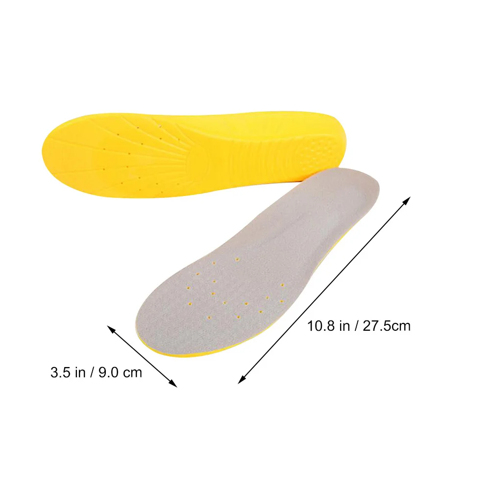 1 Pair Comfortable Insoles High Arch Support Shoe Pad For Foot Pain Relief Long Lasting Unisex Inserts Suitable For Sports