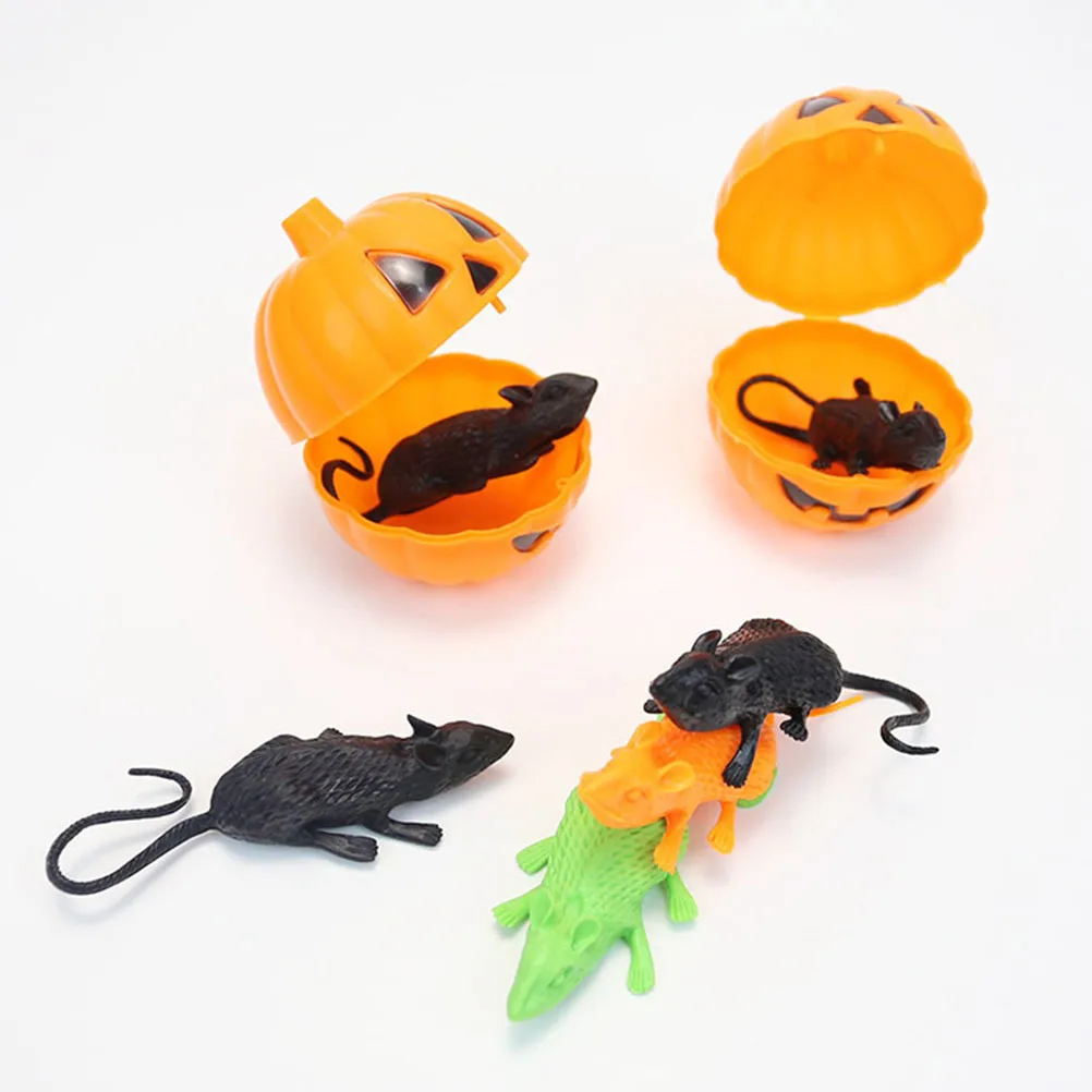 

18 Pcs Simulation Mouse Halloween Decorations Fake Mice Party Supplies Lifelike Animatronics PE Material Bedroom for Pranks