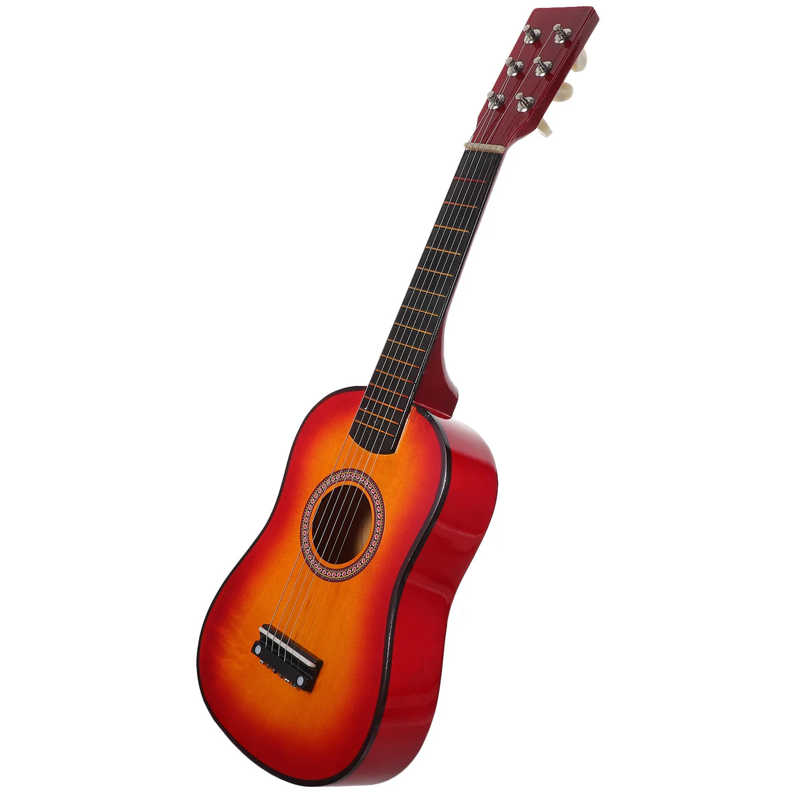 

1pc 21 Inch Guitar Beginner Vintage Style Wood Musical Instrument Folk Plaything Practicing Funny For With Premium