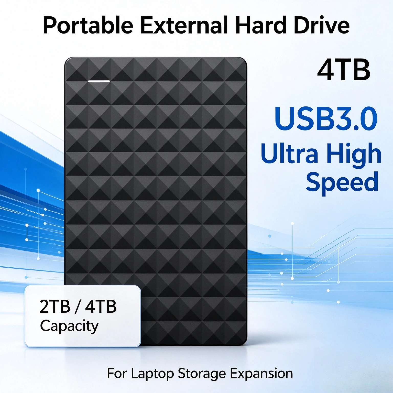 2026  4TB Expansion Portable External Hard Drive 2TB USB3.0 Ultra High Speed External For Laptop Internal Storage