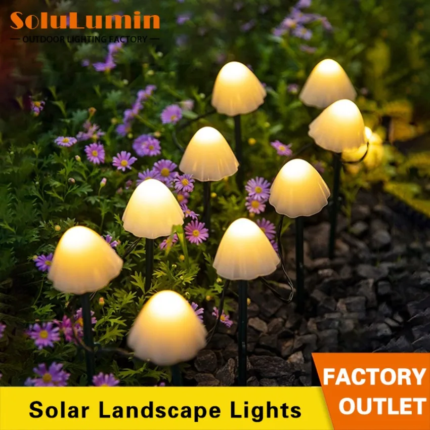 

Outdoor Solar Mushroom Light String LED Lawn Light Solar Courtyard Garden Landscape Lamp Holiday Christmas Party Decoration Lamp