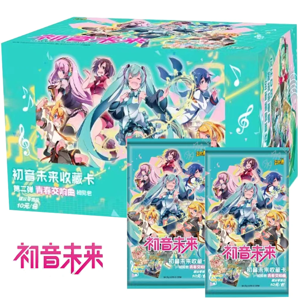 KAYOU Original Hatsune Miku Collection Cards For Fans Japanese Virtual Idol Singer Youth Symphony Series Cards Game Toys Gifts