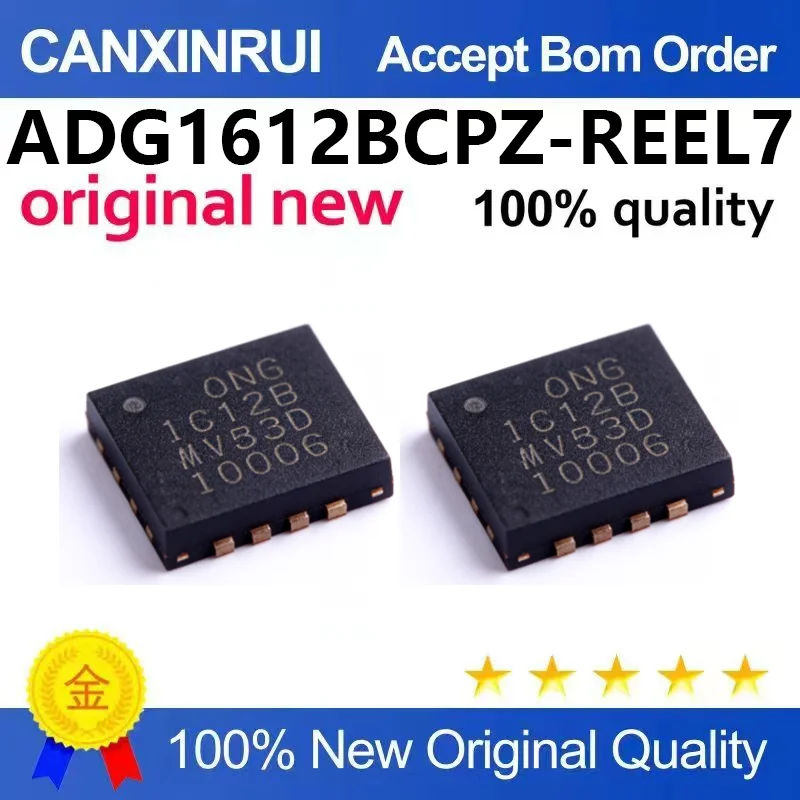 （5pcs-10pcs）Original genuine ADG1612BCPZ-REEL7 package LFCSP-16+5V and+3.3V four-way SPST switch