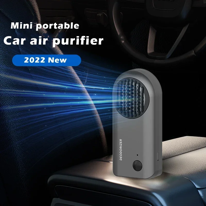 Smart Car Usb Ozone Generator Sanitizing Machine Air Purifier Ozonizer Cleaner Freshener for Car Remove Somke Odor Big Battery