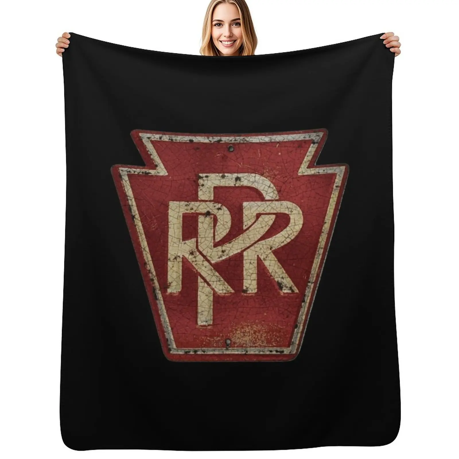 Pennsylvania Railroad Throw Blanket blankets and throws Flannels Bed covers warm winter Bed linens Sleeping Bag Blankets