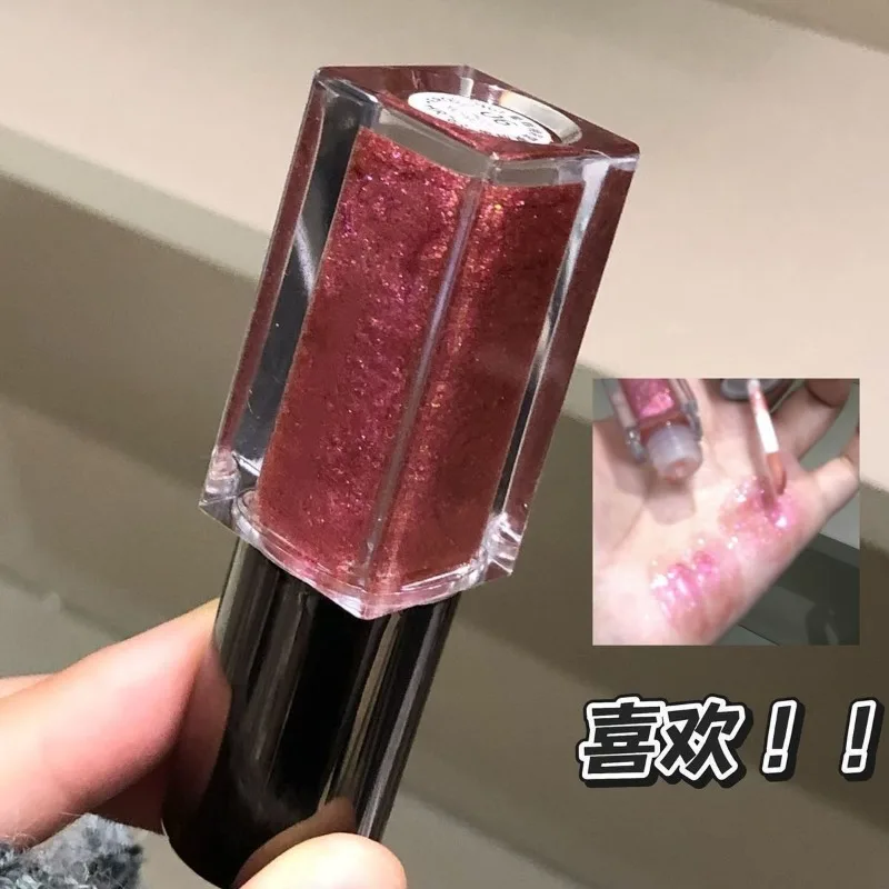 멀티크롬 다이아몬드 쉬머 립글로스 클리어 글리터 메탈릭 핑크 블루 오렌지 립스테인 미러샤인 글로스 3D 스파클링 립스