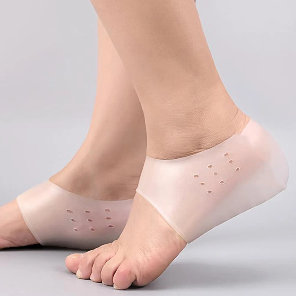 1 زوج غير مرئية الارتفاع زيادة النعال الرجال النساء سيليكون منصات كعب تنفس قابل للغسل الاستخدام اليومي وسادة كعب مرتفعة #3