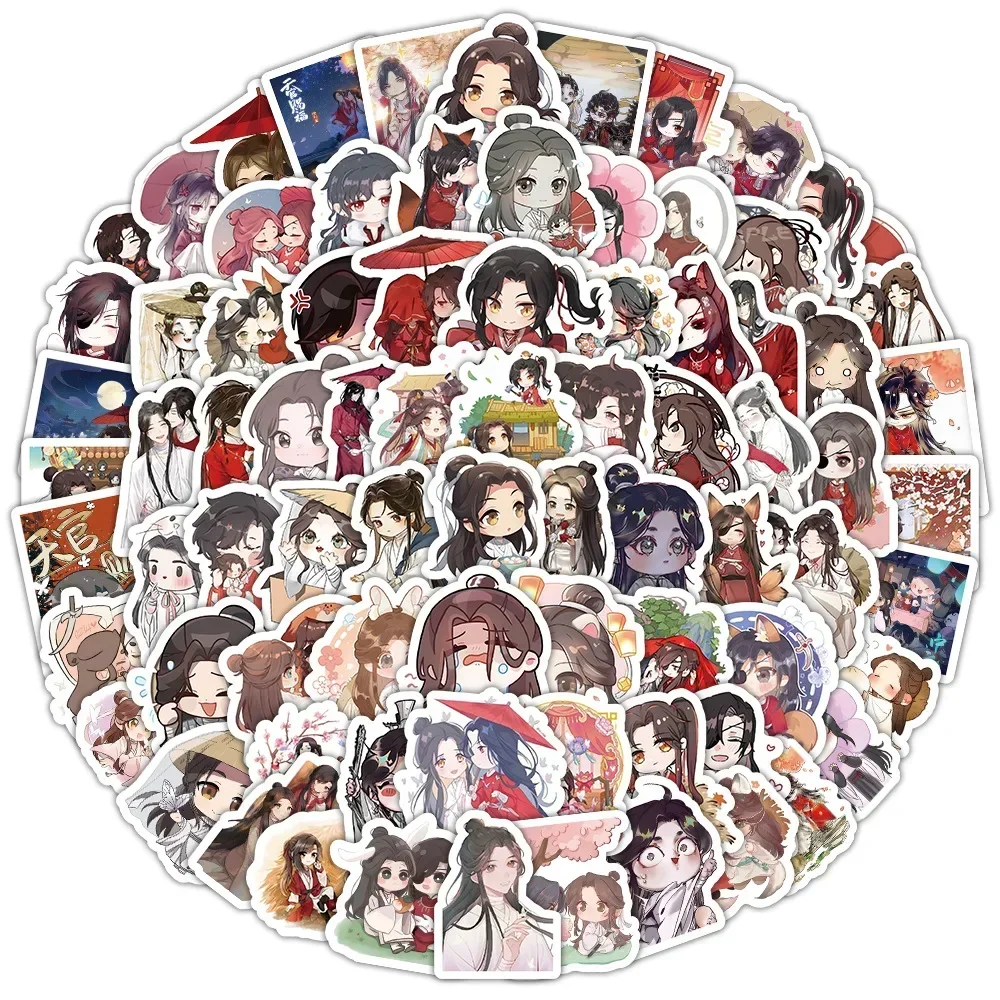 10/103PCS Heaven Official's Blessing Anime Stickers Decor Suitcase Scrapbooking Laptop Phone Stationery Kid Sticker Gift Toys