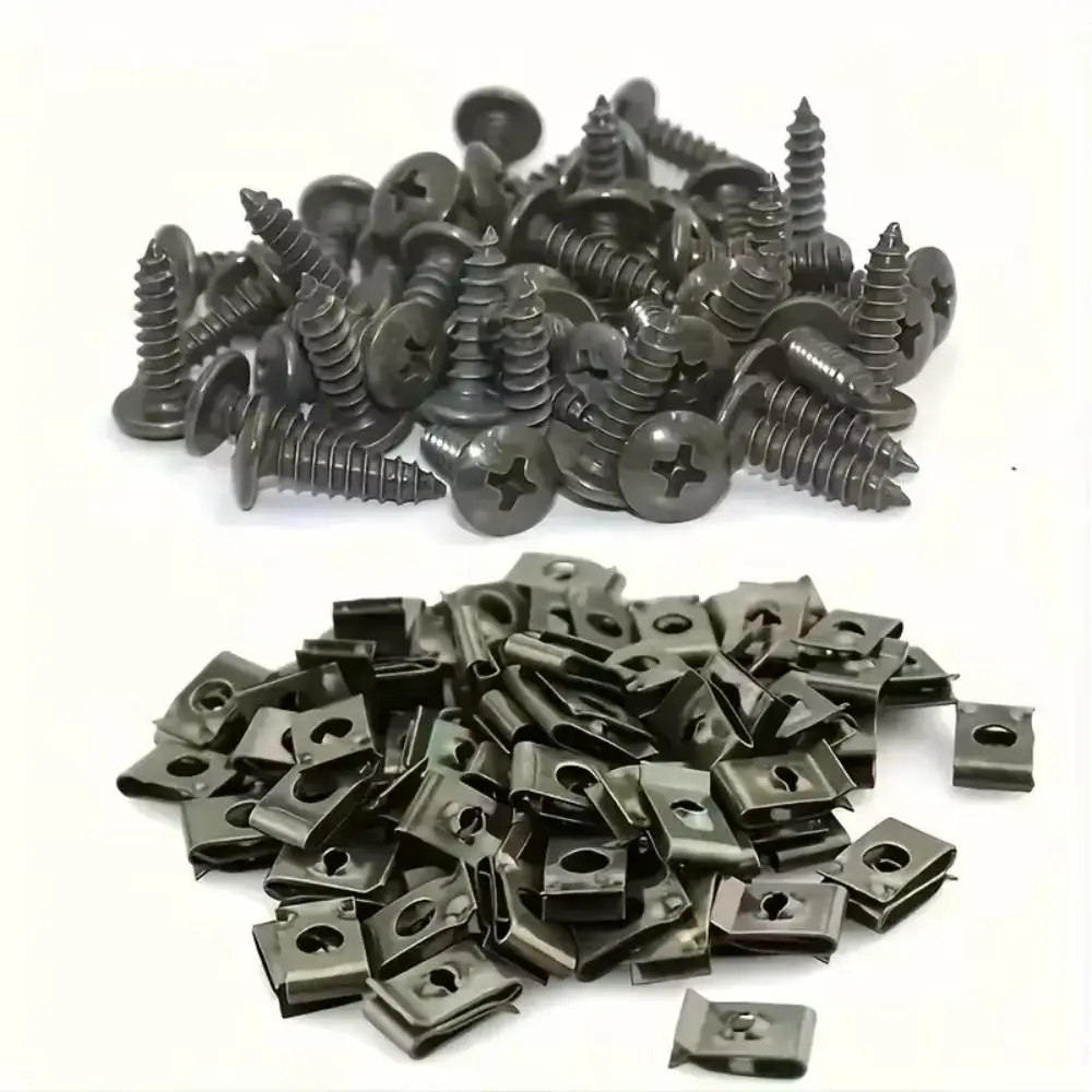 Anti-rust Car Metal Screw Fastener Corrosion Resistant Protection Trim Panel Fastener Iron Sheet Kit Self-Tapping Screws