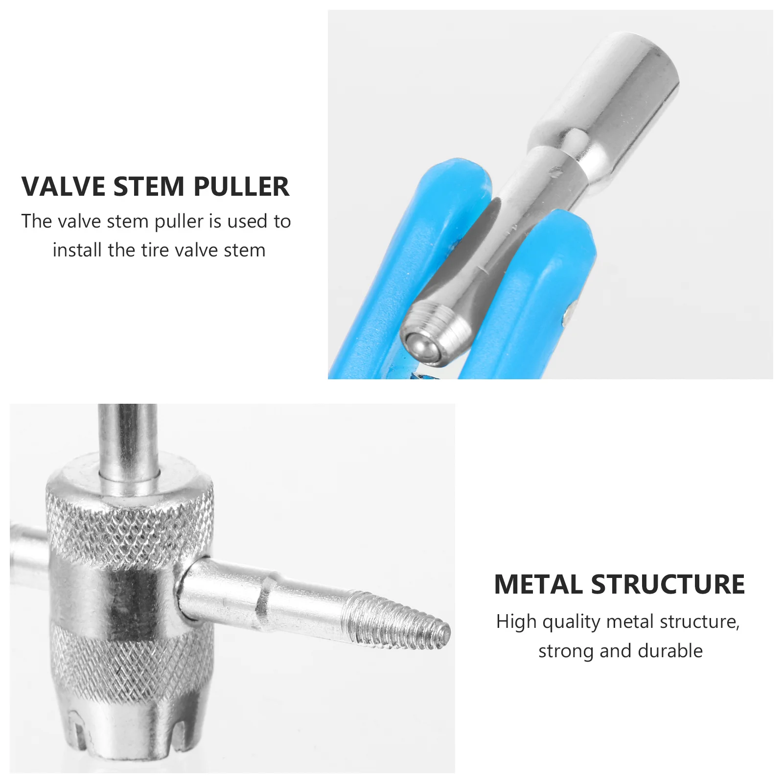 

43Pcs Valves Stem Tool Kit Professional Heavy Duty Metal for Tire Valve Core Install Remove and Thread Repair with 4-in-1