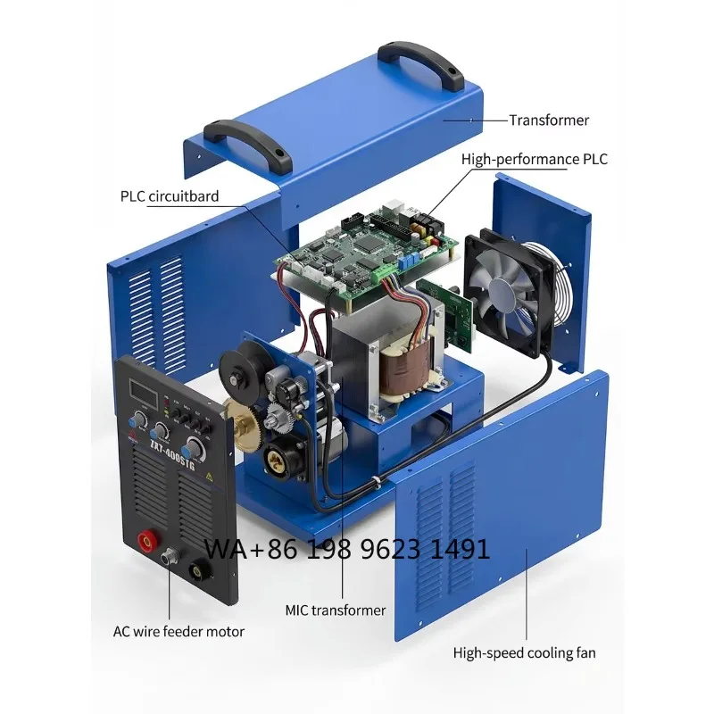 Three Phase Industrial Split MIG Welder Automatic Arc Starting Multifunctional Inverter Welding Equipment