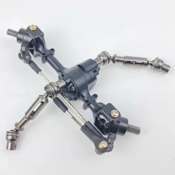 WPL 1/16 JJRC 6WD Center Steering Through Axle Modification & Upgrade Parts 8WD Metal Steering Axle