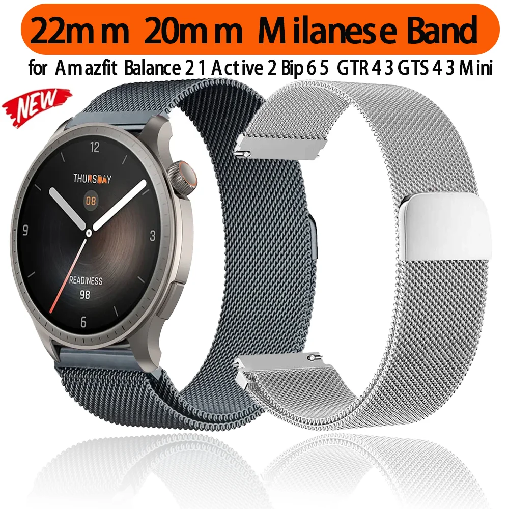yZ[z22mm 20mm ~l[[oh Amazfit Balance 2 1 Active 2 Bip 6 5 CXgbvuXbg Amazfit GTR 4 3 GTS 4 3 ~jXgohp