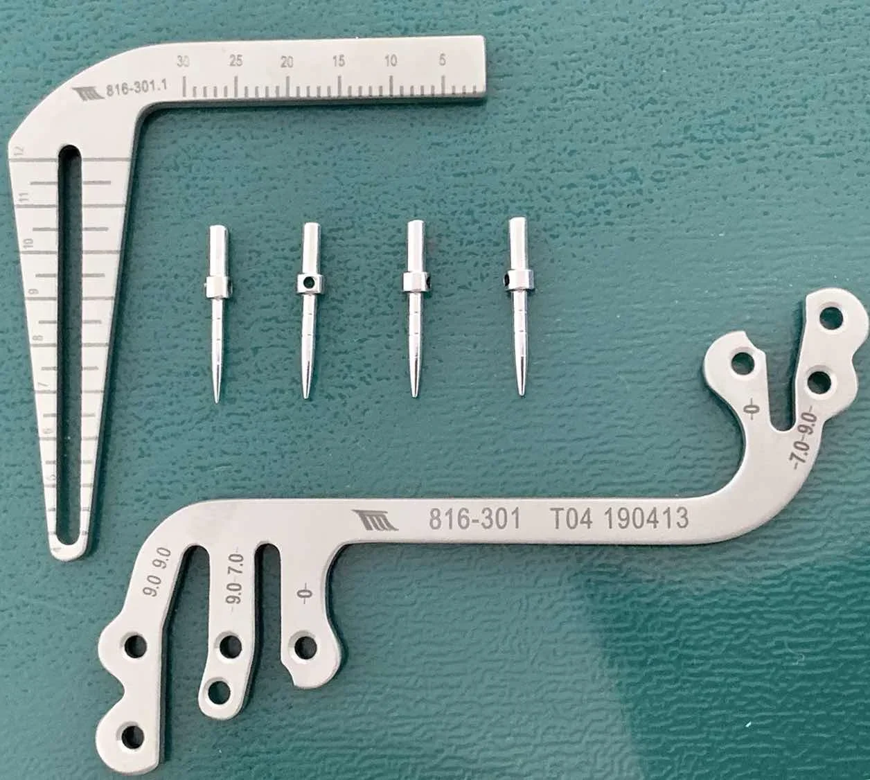 Dentistry Implant Locator Depth Pin Gauge Guide Locating Plate S-type L-type Set