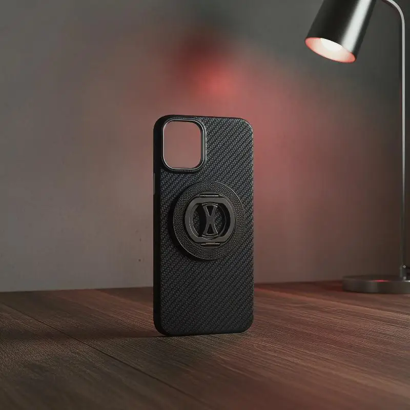 

Slim Magnetic Stand Phone Ring Holder 360 Rotation Strong Adhesion For Car Mount Desktop Viewing Daily Use