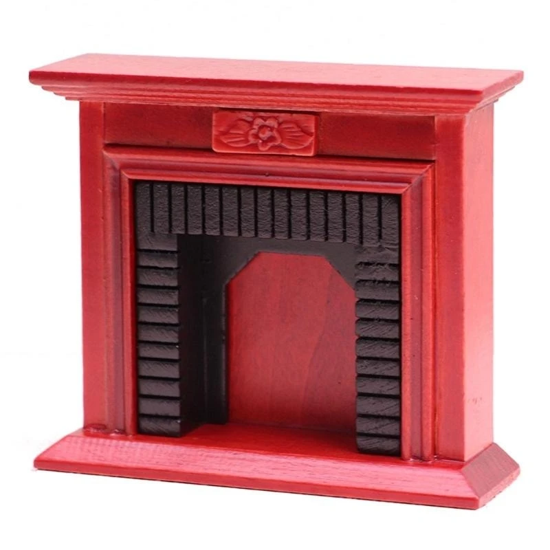 

Pretend Play Kid Fireplace Mini Fireplace Furniture 1:12 Dollhouse Miniature 15UB