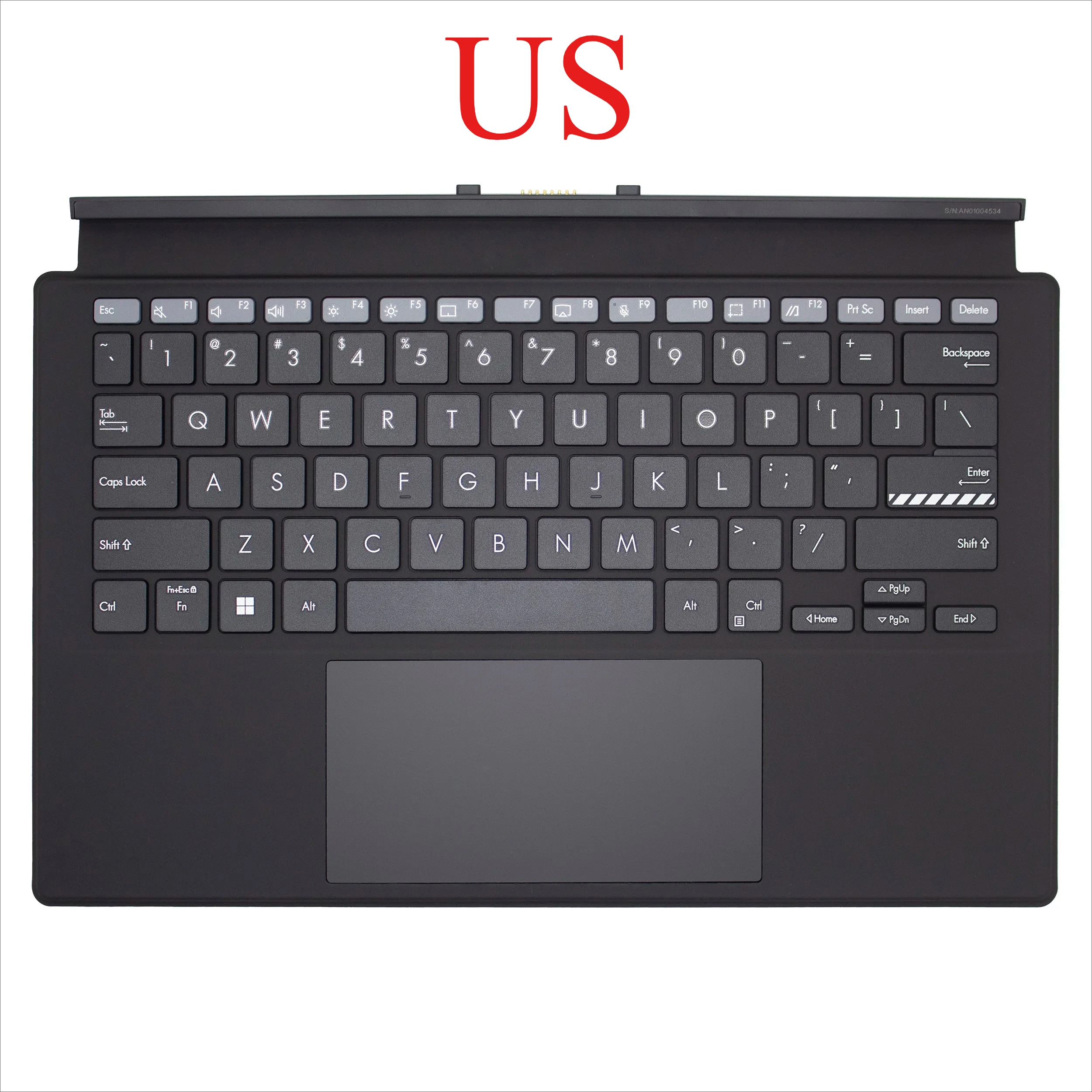 ل Vivobook T3300 T3300K T3300KA 0KNB1-4091 اللوحي الجديد الولايات المتحدة المملكة المتحدة لوحة المفاتيح Palmrest الغطاء العلوي لوحة المفاتيح قاعدة #2