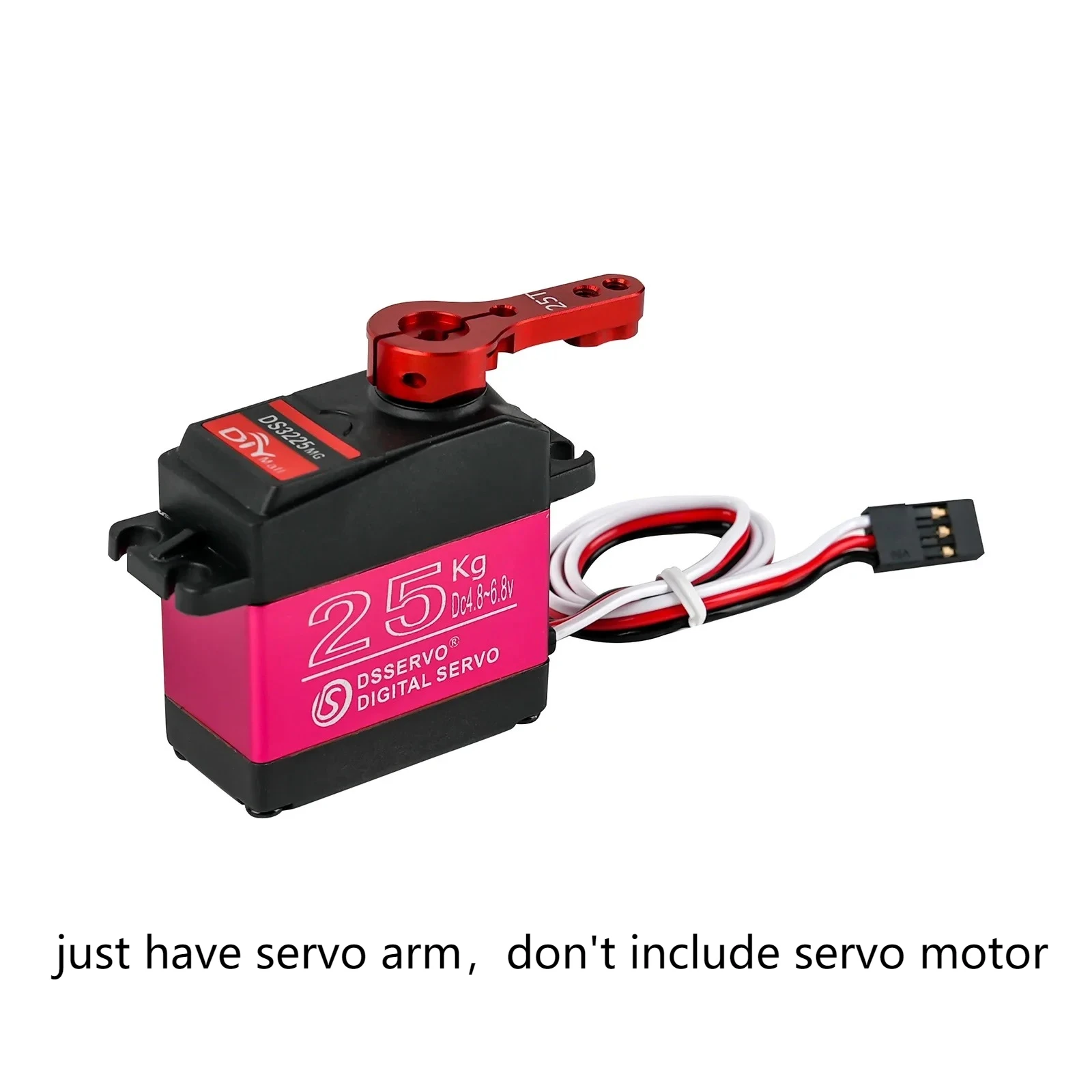 1PCS/2PCS/4PCS 빨간색/파란색 25T 표준 알루미늄 서보 혼 금속 팔 서보 부품 25T 금속 원격 제어 서보 로봇 팔