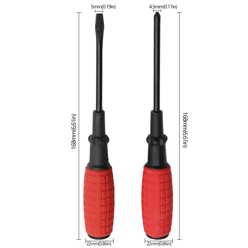 Manual Screwdriver,Auto Repair Tool, High Hardness Flat-head /Cross Screwdrivers