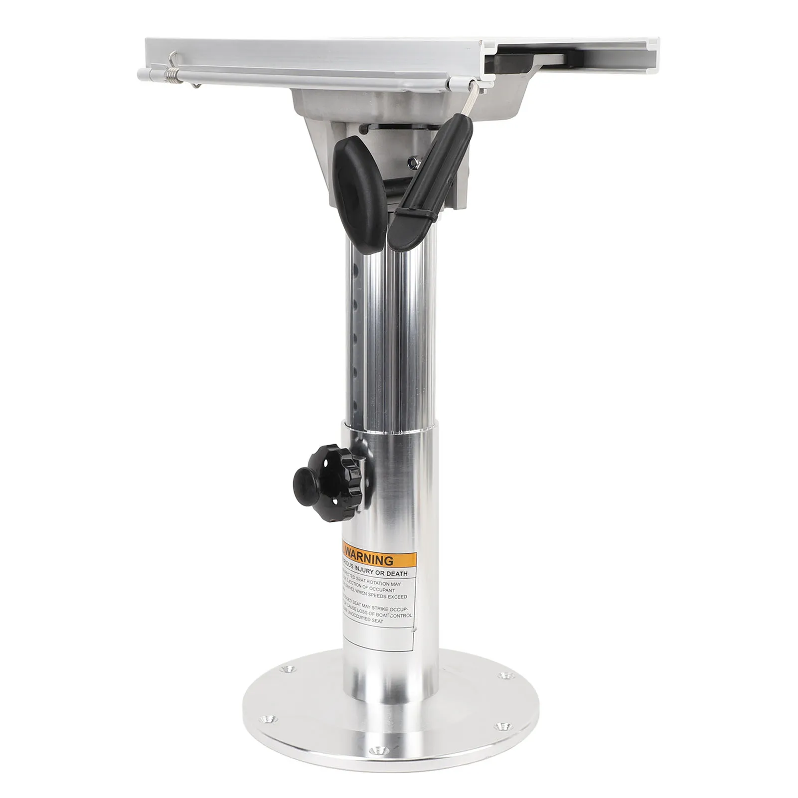 보트 시트 받침대 알루미늄 합금 - 360 °   회전식, 330-480mm 높이 조절 가능 및 탈착식, RV/요트/해양용 내구성 있는 해양용