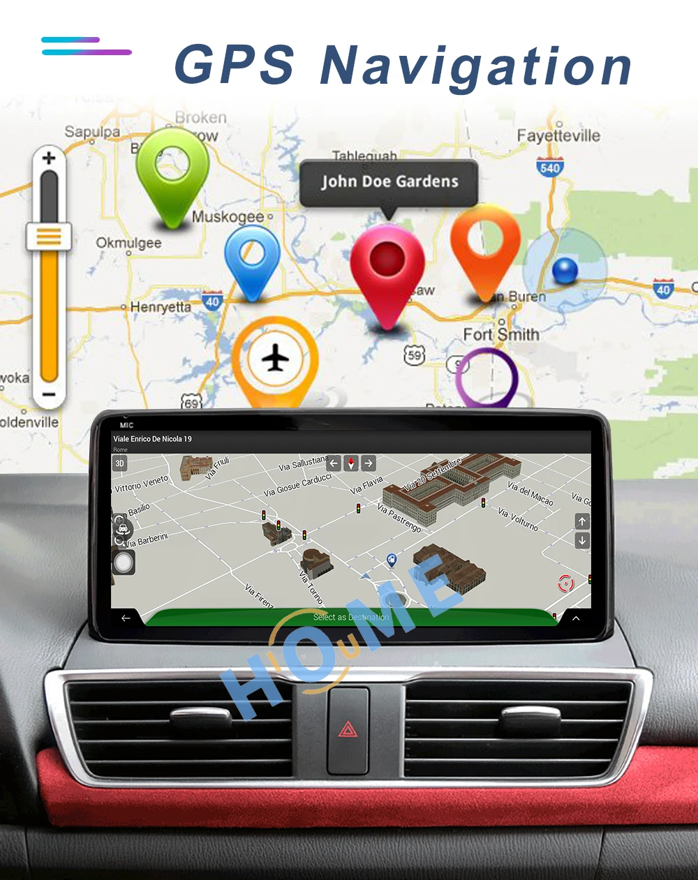 Android 12 10.25 inch Car Multimedia Player Radio GPS Navigation 8G+64G For Mazda 3 Stereo CarPlay Auto WiFi 4G Touch Screen
