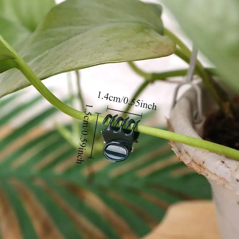 100 PCS Plant Support Clips Garden Clips Flower Orchid Stem Clips for Vine Support