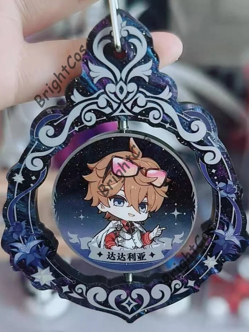 [Official Merchandise] in Stock Fantasy FES 2026 Cute 78x97mm Acrylic Spinning Charm Rotaing Bag Keychain Present