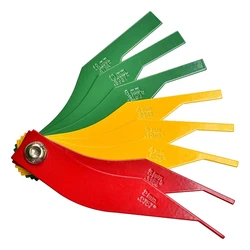 Brake Lining Thickness Gauge, Steel Automotive Brake Pad Measuring Tool, Disc And Drum Brake Lining Gauge Set