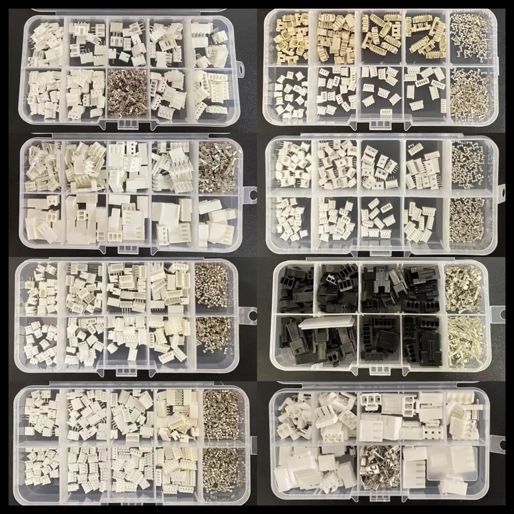 1Box JST SH 1.0MM / JST 1.25mm / PH 2.0mm / XH2.54mm /VH/SM/KF2510 Male Plug Female Socket Housing Crimp Terminal Connector Kit