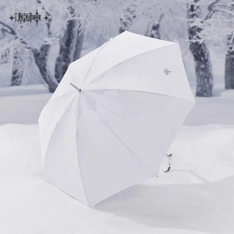 [Genuine] miHoYo Game Genshin Impact Frost Trace Flame Series Long Umbrella Customized Umbrella Handle Sun Umbrella Cosplay Gift