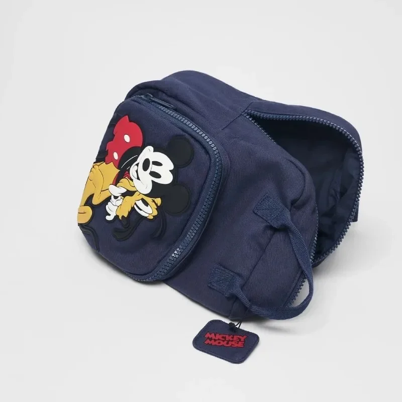 Mochila de dibujos animados de Mickey de Disney, mochila escolar a la moda para bebés, niños y niñas, bolso para niños, bolso de hombro doble para niños de 2 a 6 años