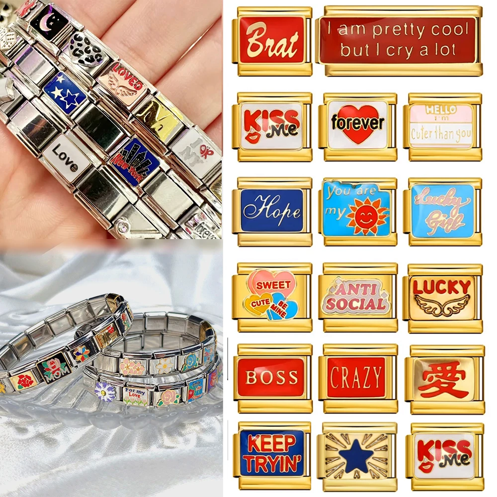 Модные-подвески-всех-золотых-цветов-kiss-me-forever-keep-tryin-sun-Ювелирные-изделия-Итальянские-подвески-9-мм-Браслет-из-бусин-из-нержавеющей-стали-diy-kit