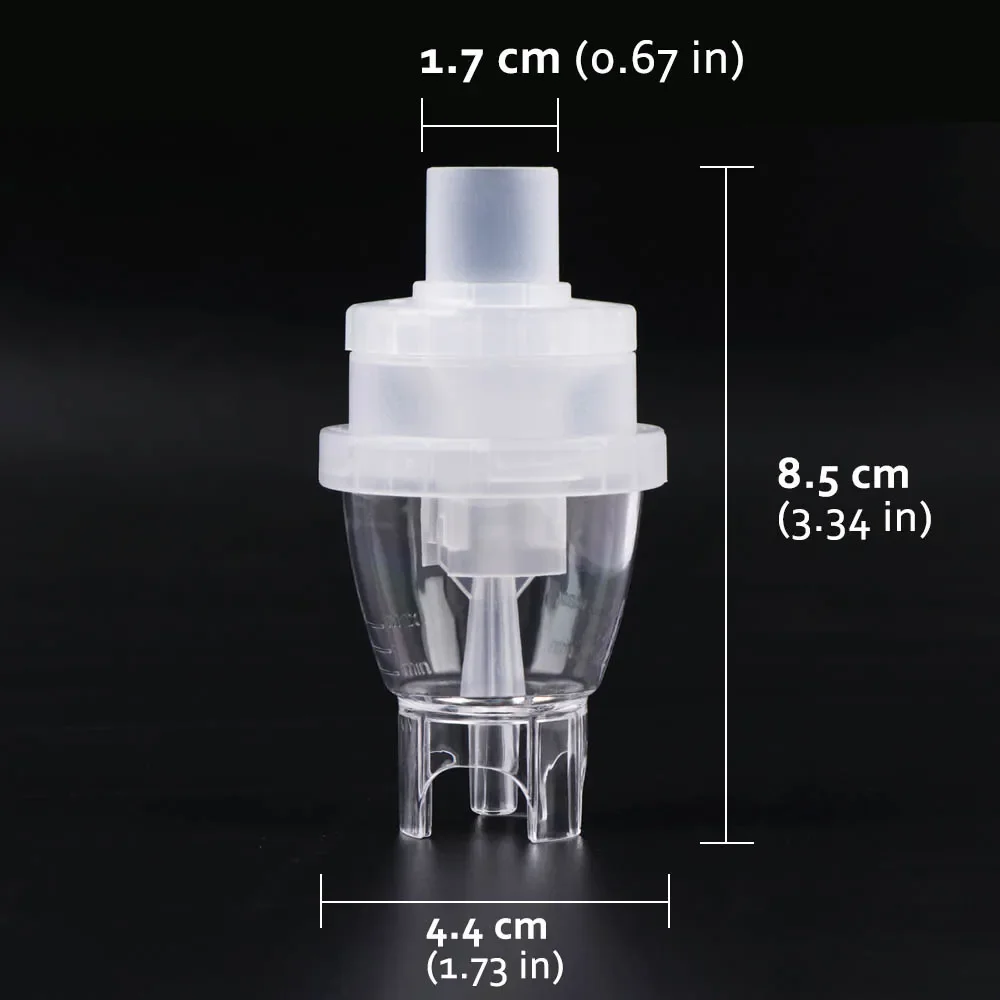 3pcs Nebulizer Atomized Cup Mouth Pipe Nose Pipe Air Compressor Tank Asthma Inhaler Allergy Inhaler Aerosol Medication Atomizer