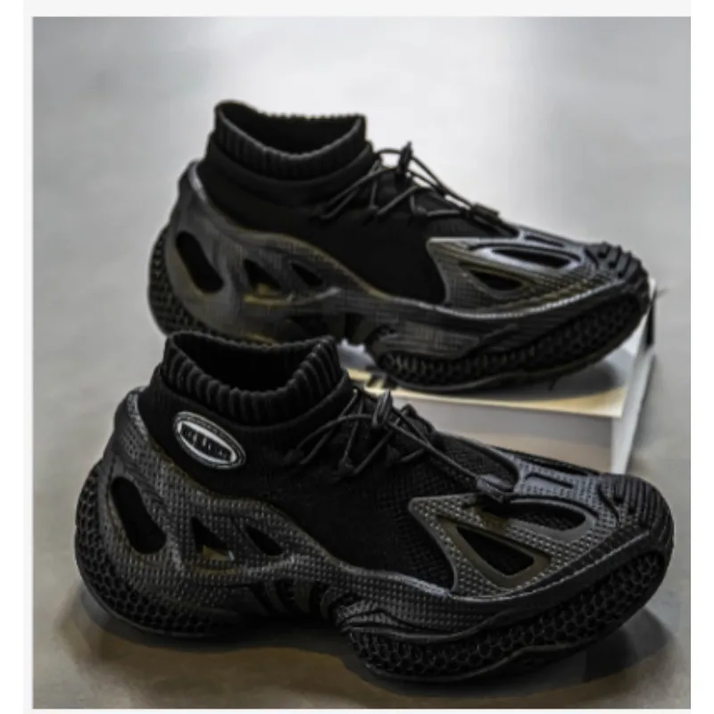 

2026 New Men's Shoes New Breathable Mesh Sports Shoes Trendy One Foot Casual Thick Soled Sports Shoes Dad Shoes