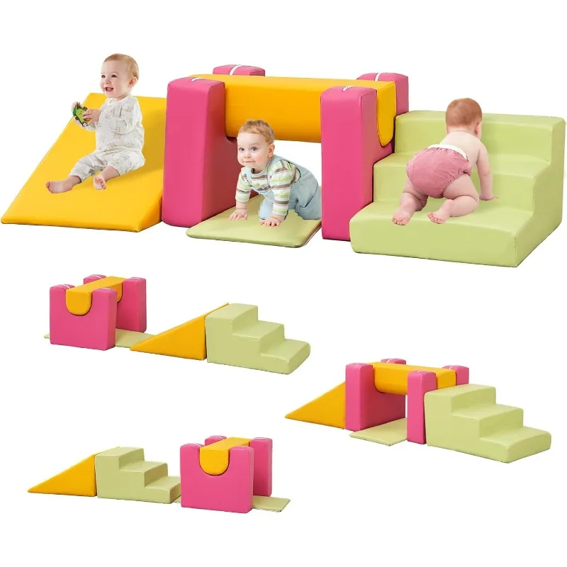 

Soft Play Climbing for Toddlers, 6/7pcs Foam Climbing Blocks Children's Room, Baby Climbing Blocks for Climb7