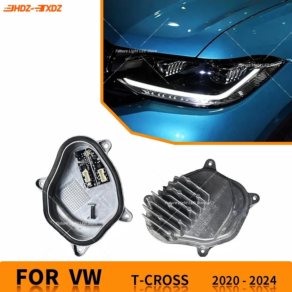

White DRL 2GM998478 2GM998479 B120845-B For VW T-CROSS Tcross 2020-2024 LED Headlight Daytime Running Light Turn Signal Module