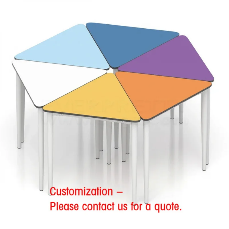 custom.Modern Durable Combination Hot Sales Colorful Kindergarten School Classroom Wooden Student Des
