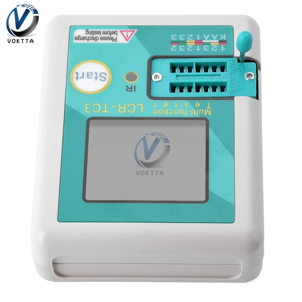 Imagem -05 - Lcd Display Multímetro Transistor Tester Tft Auto Calibração Esr Medidor Diodo Triode Capacitor Teste Resistor Lcr-tc3