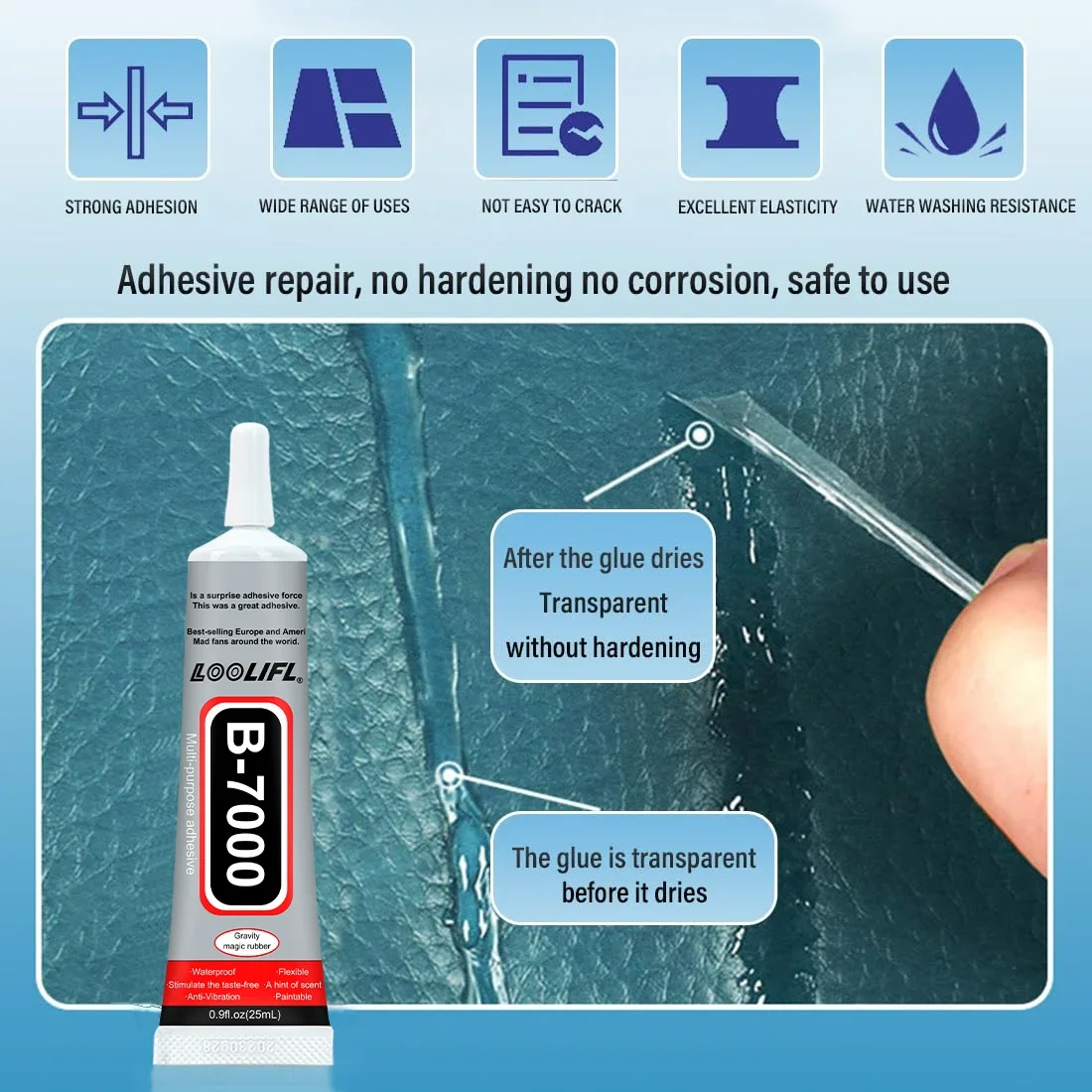 B7000 Glue Mobile Phone Touchscreen Repair Jewellery Accessories Epoxy Resin Waterproof Transparent For Apple and Samsung Mobile Phones