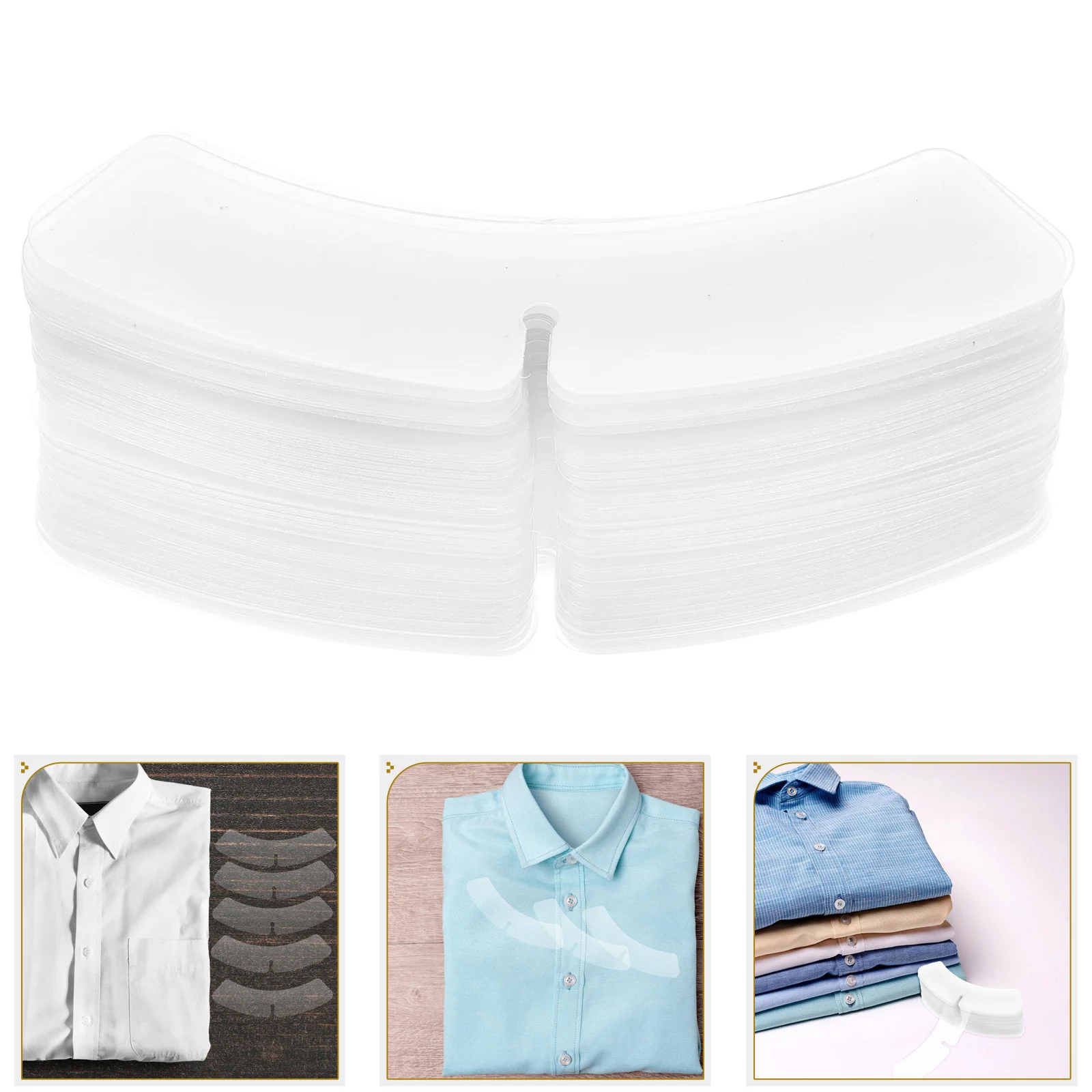 100 قطعة يبقى للرجال والنساء فستان قميص طوق دعم البلاستيك قميص طوق إدراج تثبيت التجنيب موحدة اكسسوارات