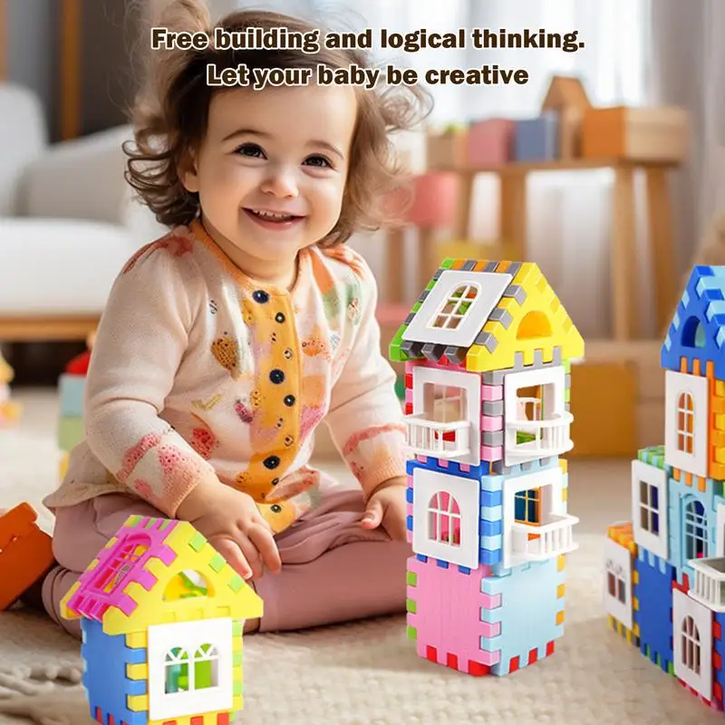 

Interlocking Building Blocks for Kids Children's Interlocking Big Particle Blocks Puzzle Enlightenment Construction Toy Gifts