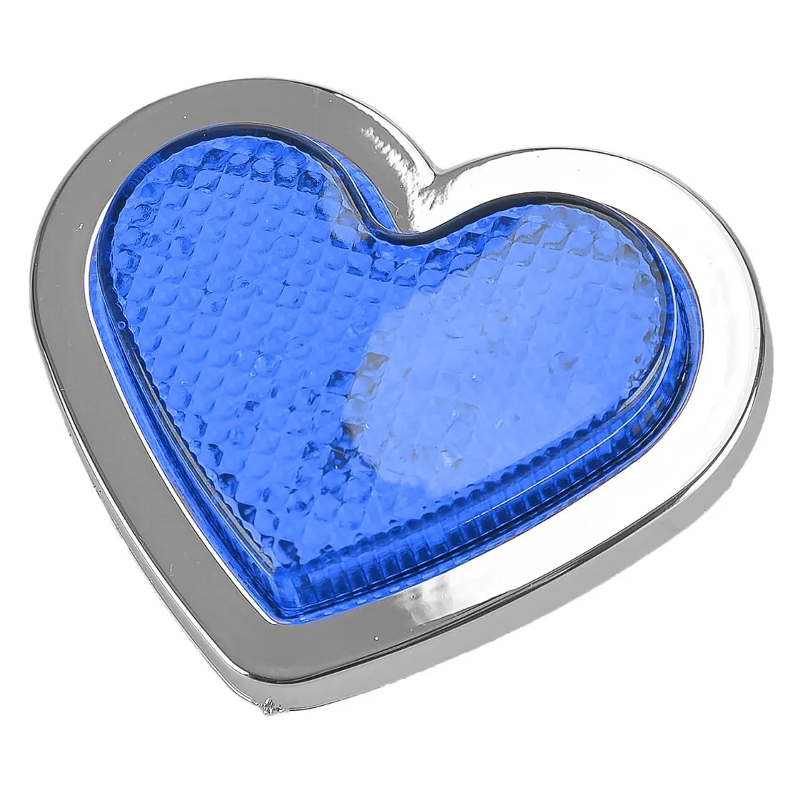 Blue Heart Shaped Universal Side Marker LED Light Turn Signal Indicator Lamp for 12-24V Car Van Truck Trailer