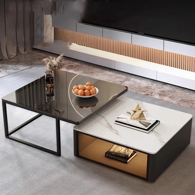 Luxury Nordic Coffee Tables Modern Storage Design Home Desk Marble Table Dining Breakfast Tavolino Da Salotto Balcony Furniture