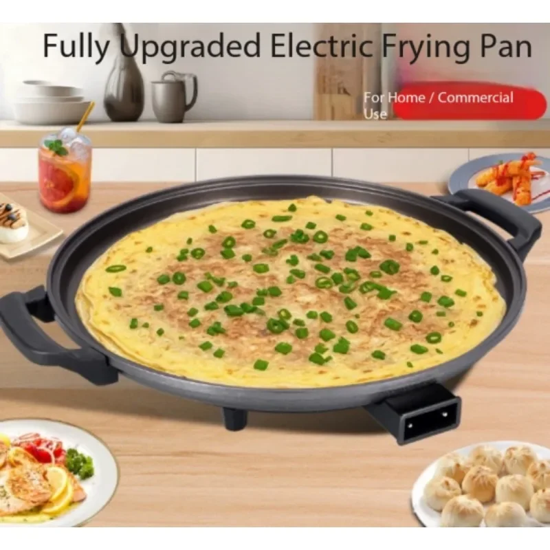 Commercial Large Single-Sided Electric Griddle Non-Stick Pancake Maker, Multifunctional Flat Grill for Shop Food Cooking
